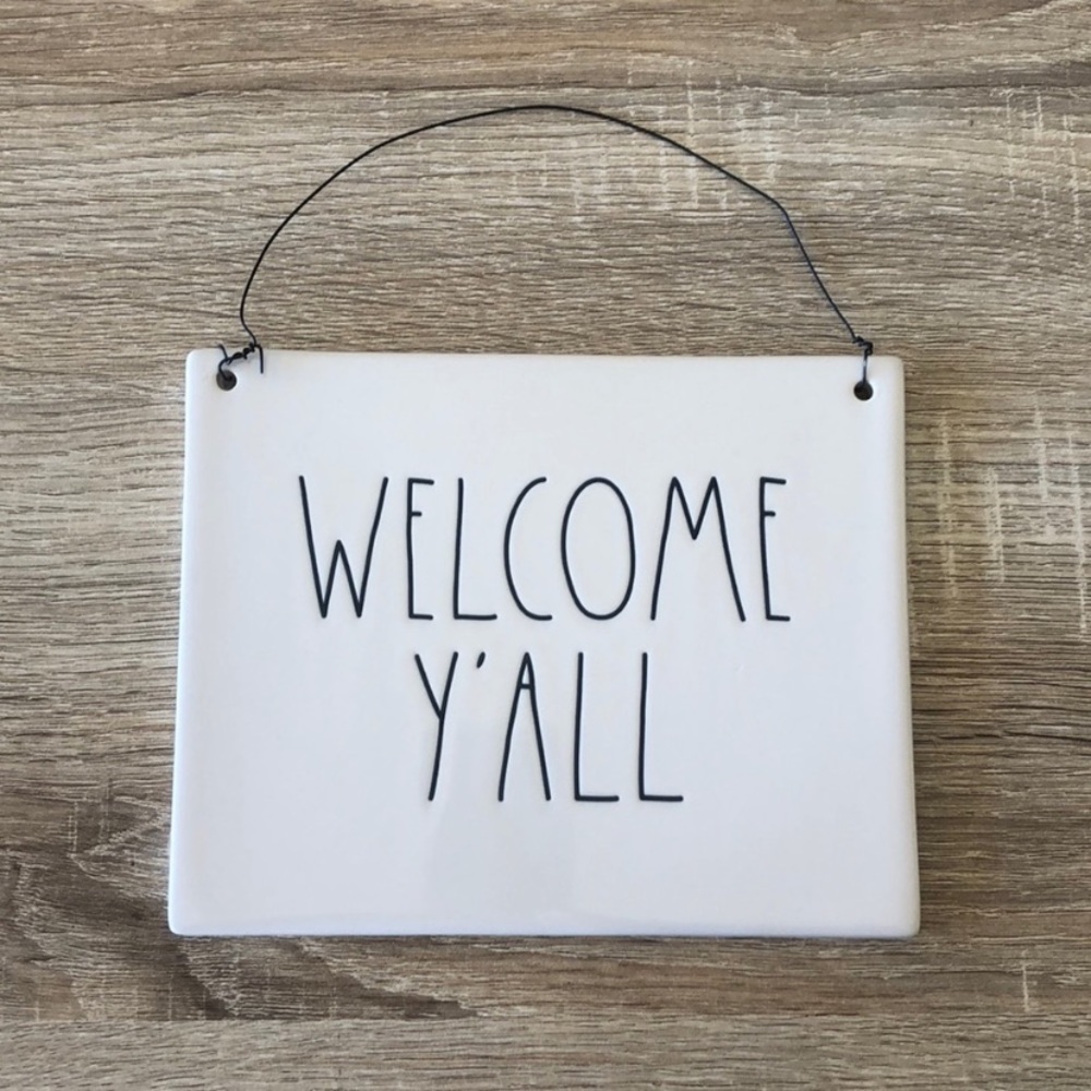 Rae Dunn “WELCOME Y’ALL” Wall Decor